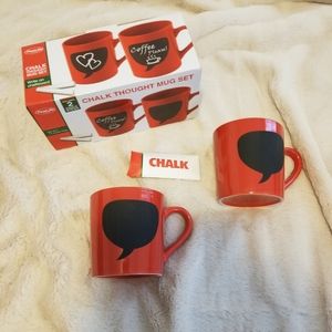 Adorable Chalk Thought Mug Set!
